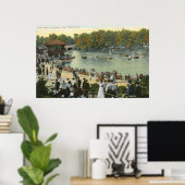 Band Concert, Delaware Park, Buffalo 1911  Poster (Thuiskantoor)