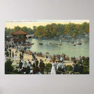 Band Concert, Delaware Park, Buffalo 1911  Poster
