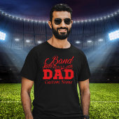 Band Dad Aangepaste naam T-shirt