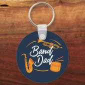 Band Dad Funny School Marching Band Sleutelhanger (Voorkant)