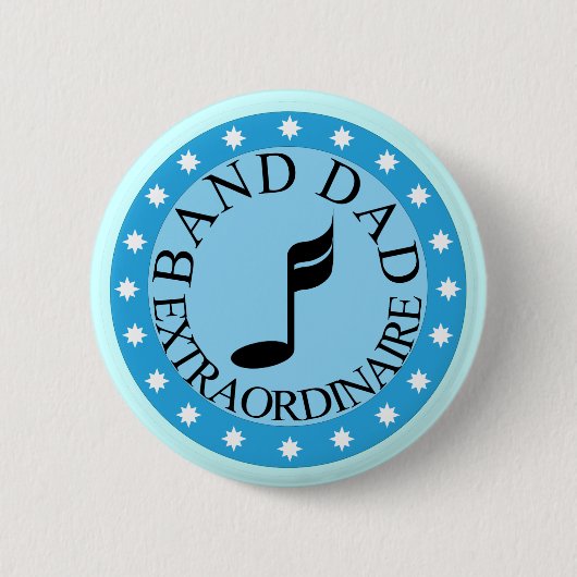 Band Dad Gift Ronde Button 5,7 Cm (Voorkant)