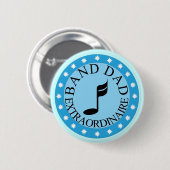 Band Dad Gift Ronde Button 5,7 Cm (Voorkant /achterkant)