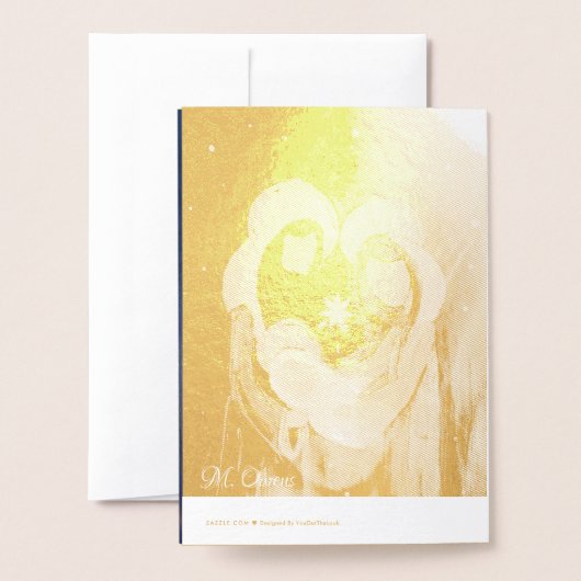 Band dat je een heel prettig kerstfeest hebt! folie kaarten (Met envelop)