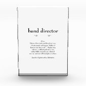 Band Director Definitie Bedankt Gift Fotoblokken (Voorkant)