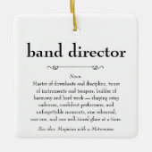 Band Director Definitie Bedankt Gift Keramisch Ornament (Voorkant)