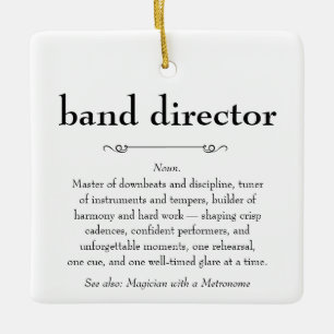 Band Director Definitie Bedankt Gift Keramisch Ornament