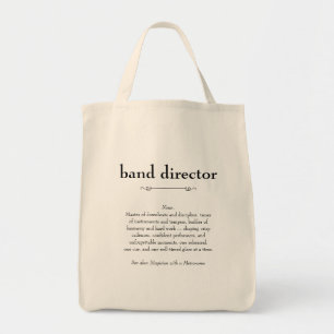 Band Director Definitie Bedankt Gift Tote Bag