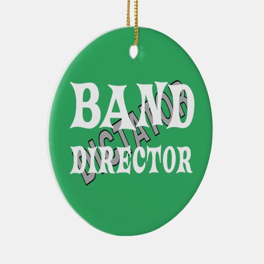 Band Director Dictator Keramisch Ornament (Rechts)