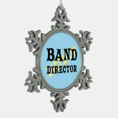 Band Director Dictator Tin Sneeuwvlok Ornament (Links)