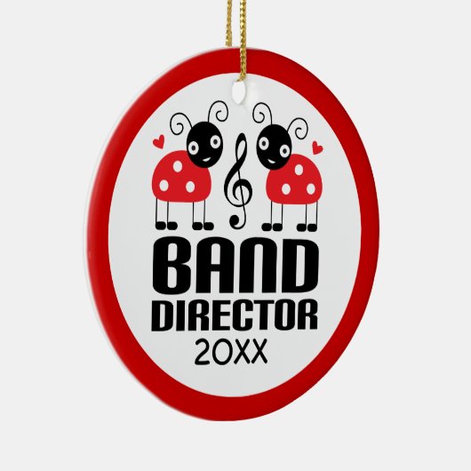 Band Director kerstversiering Keramisch Ornament (Rechts)