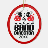 Band Director kerstversiering Keramisch Ornament (Links)