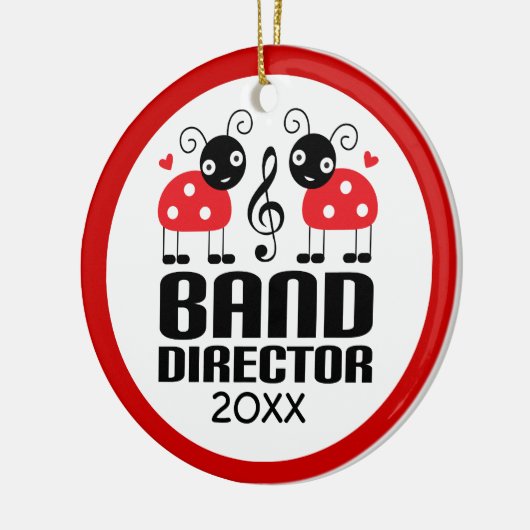 Band Director kerstversiering Keramisch Ornament (Links)