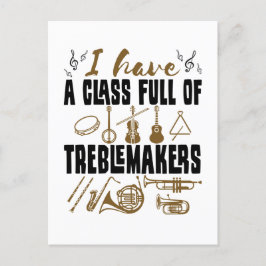 Band Director lerarenklasse Volledig van Treblemak Briefkaart