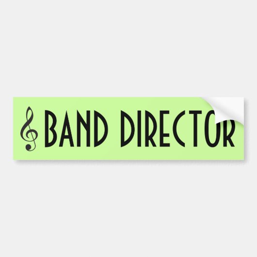 Band Director Music Bumpersticker Gift (Voorkant)