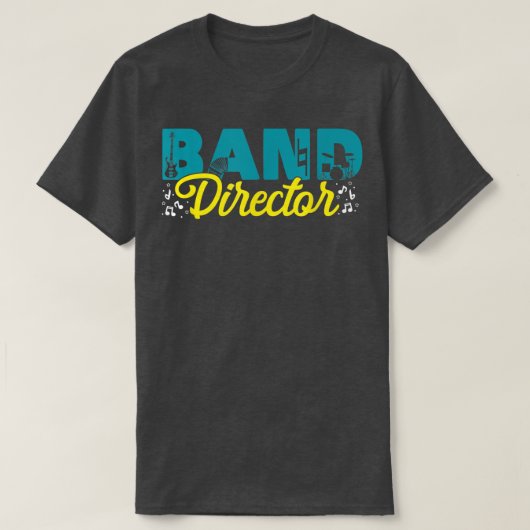 Band Director Musicians Music Bands Teachers  T-shirt (Design voorkant)