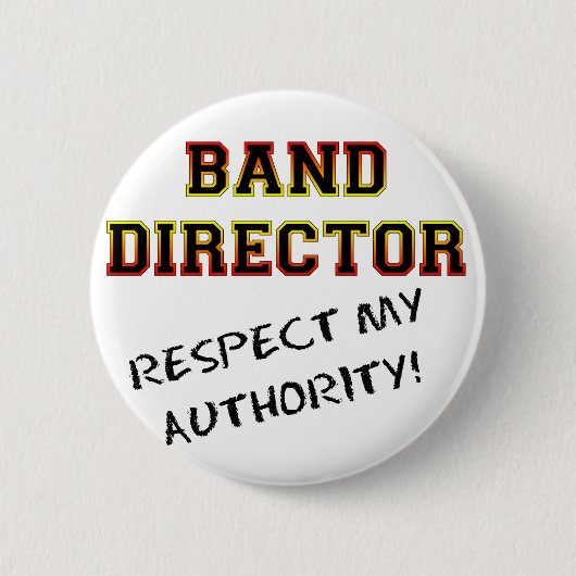 Band Director Ronde Button 5,7 Cm (Voorkant)