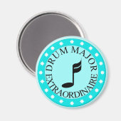 Band Drum Major Gift Magneet (Voorkant / Achterkant)