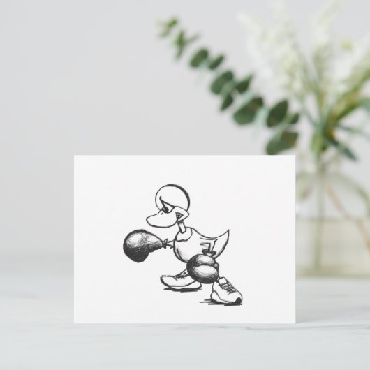 Band Duck - Pen Briefkaart (Staand voorkant)