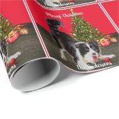 Band en kerstboom  cadeaupapier (Rol Hoek)