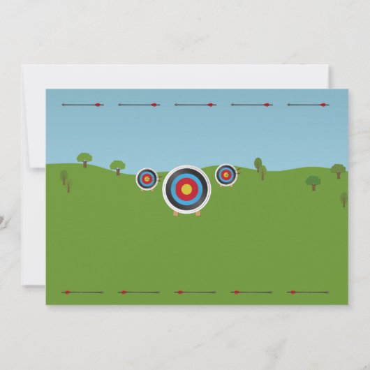 Band en pijlen Doelfoto foto's Kaart (Achterkant)