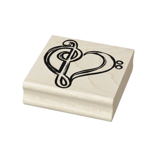 Band- en Treble Cleart Rubberstempel (Stempel)