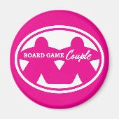 Band Game Couple White Lijst Magnet (Voorkant)