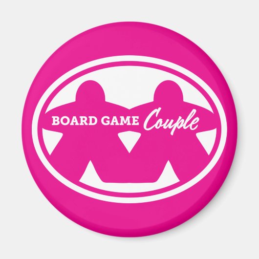 Band Game Couple White Lijst Magnet (Voorkant)
