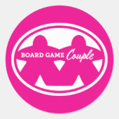 Band Game Couple White Lijst Stickers (Voorkant)