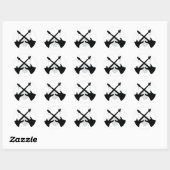 Band Gear - Drums gitaar bas Ronde Sticker (Vel)
