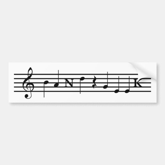 Band Geek Bumpersticker (Voorkant)