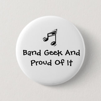 Band-geek en -model ronde button 5,7 cm