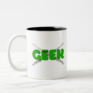 Band Geek - Flute Tweekleurige Koffiemok
