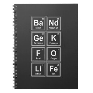 Band Geek for Life Chemistry Gift Fun Music Jokes Notitieboek