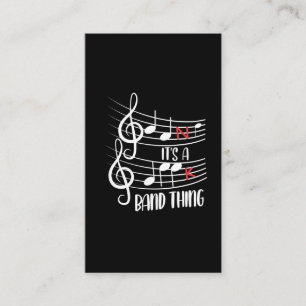 Band Geek Funny Musician Joke Musical Notes Visitekaartje