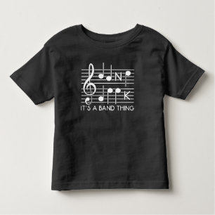 Band Geek Musician Musical Notes Instrument Player Kinder Shirts