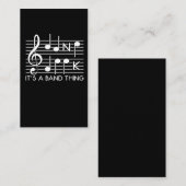 Band Geek Musician Musical Notes Instrument Player Visitekaartje (Voorkant / Achterkant)