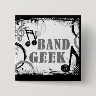 Band Geek Pin Vierkante Button 5,1 Cm