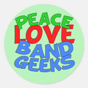 Band Geek Ronde Sticker