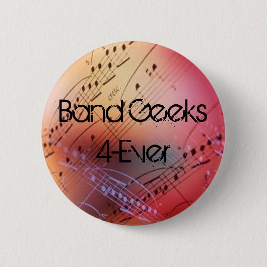 Band Geeks 4-ooit Ronde Button 5,7 Cm (Voorkant)