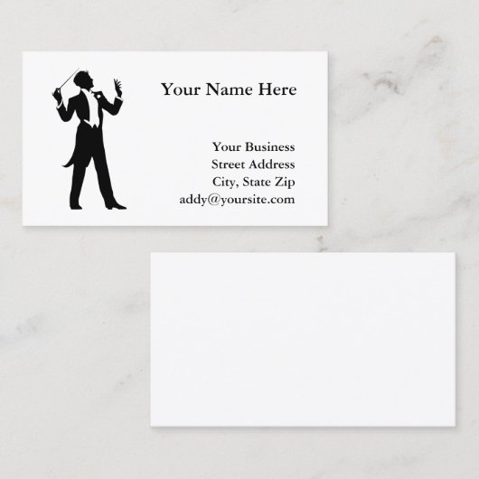 Band-geleider Visitekaartje (Voorkant / Achterkant)