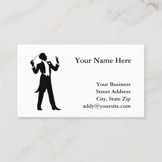 Band-geleider Visitekaartje (Voorkant)