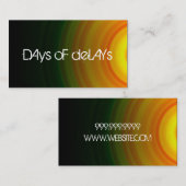 Band Group Vocalist Rock Singer Performer Music Visitekaartje (Voorkant / Achterkant)