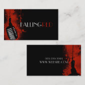 Band Group Vocalist Rock Singer Performer Music Visitekaartje (Voorkant / Achterkant)