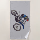Band-handdoek van MOTOCROSS. Strandlaken (Voorkant)