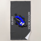 Band-handdoek van MOTOCROSS. Strandlaken (Voorkant)