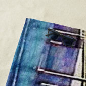 Band-handdoek van Newport Bridge RI Strandlaken (In situ)