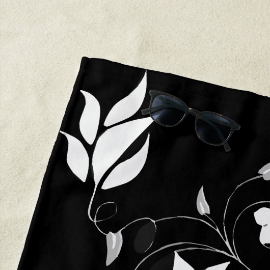 Band-handdoek "VEEL OP DANCE". Strandlaken (In situ)