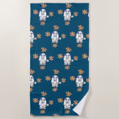 Band-handdoek voor hondehonden strandlaken (Voorkant)