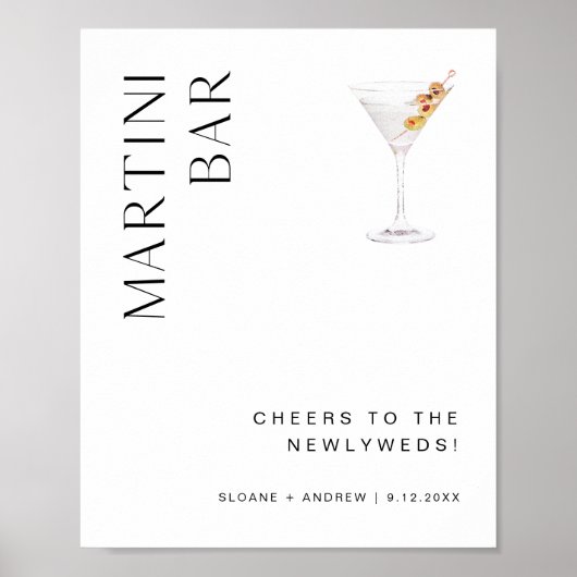 Band HARLOW Wedding Martini Bar Poster (Voorkant)