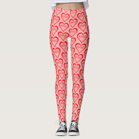 Band-harten Leggings (Voorkant)